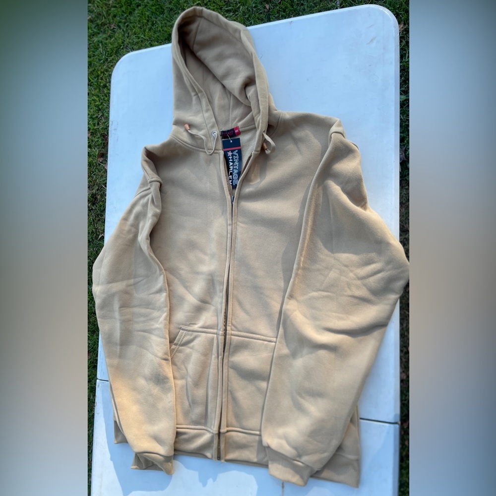 Vintage Harlem Beige Lightweight Jacket